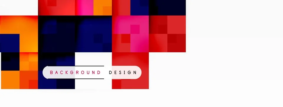 Colorful squares with white borders in a pattern, electric blue and magenta hues 스톡 일러스트