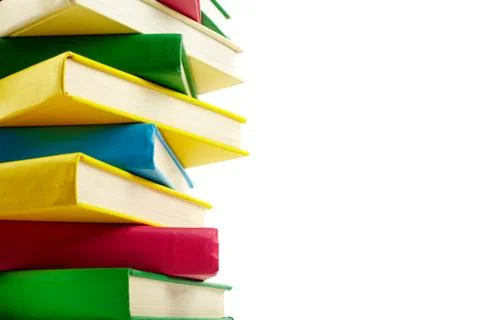 Colorful stack of books with copyspace for your text Foto stock