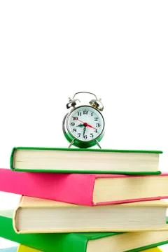 Colorful stack of books with copyspace for your text 스톡 사진