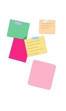 Colorful stacked paper documents with tabs Ilustração Stock