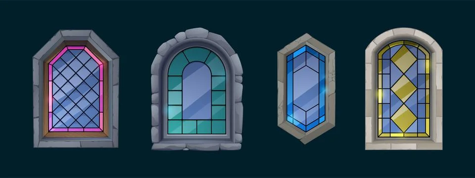 Stained Glass Illustrations ~ Stained Glass Vectors