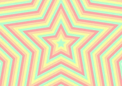 Colorful star background with abstract theme Stock Illustration