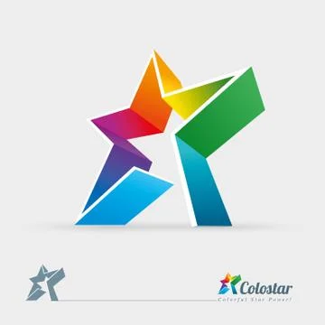 Colorful star design Stock Illustration