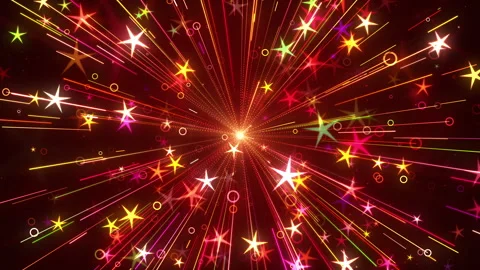 Colorful star flow rays Stock Footage 295906698