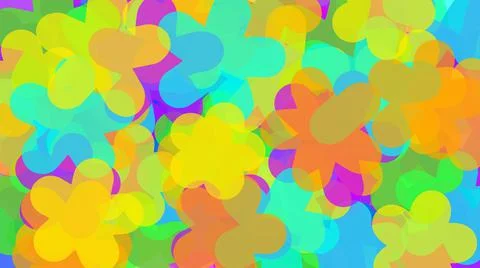 Colorful star flower shape gradient pattern background. Stock Illustration