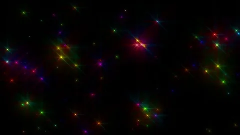 Colorful Star Glitter Background Loop Stock Footage 76941956