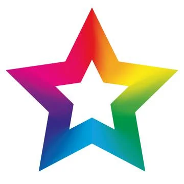 Colorful star icon Stock Illustration