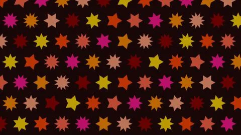 Colorful Star Pattern Background Stock Illustration