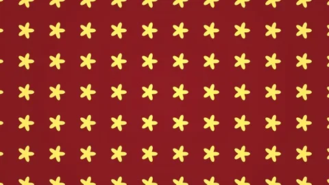 Colorful star pattern on a red background creates a Stock Footage 338293375