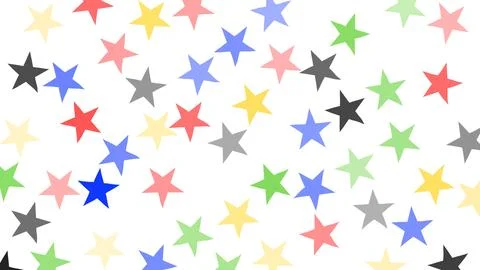 Colorful star seamless pattern with playful repeating shapes and vibrant st.. Stock Illustration