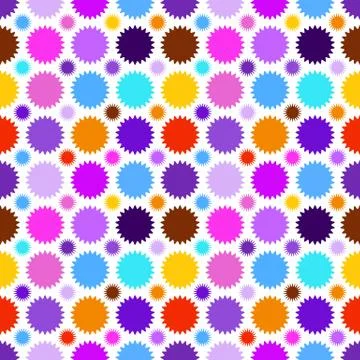 Colorful star seamless pattern. Vector illustration Illustrazione stock