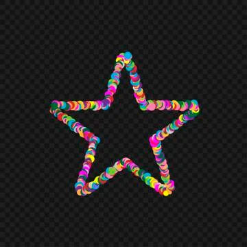 Colorful star shape Stock Illustration