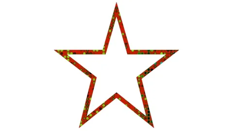 Colorful star-shaped frames, to hold text and photos Stock Footage 137072594