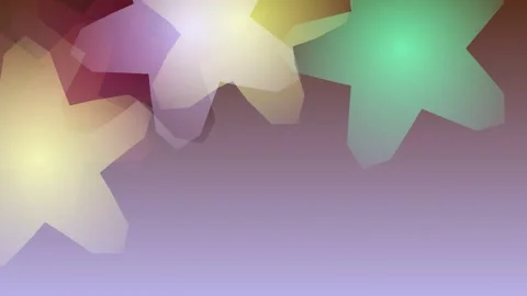 Colorful Star Shapes with Soft Gradient Background. Stock-Footage 329928140