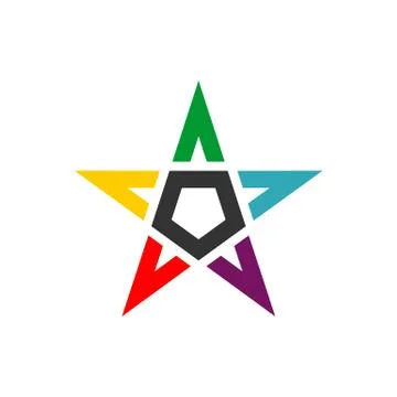 Colorful Star vector Logo Template Illustration Design. Vector EPS 10. Stock Illustration