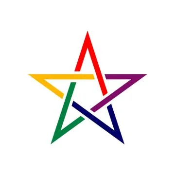 Colorful Star vector Logo Template Illustration Design. Vector EPS 10. Stock Illustration