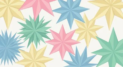 Colorful starburst pattern background Stock Illustration
