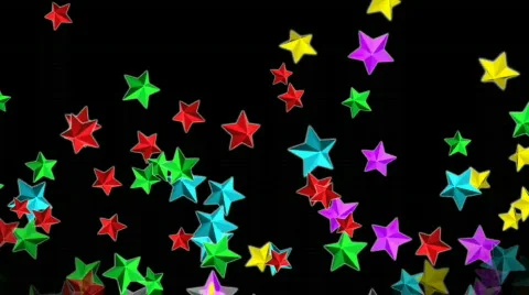 Colorful stars motion Stock Footage 682053