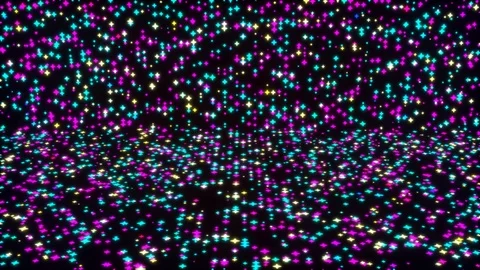 Colorful stars. Seamless loop Stock Footage 103306494
