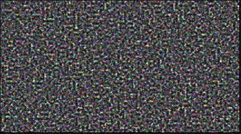 Colorful static noise texture background, Abstract multicolored pixelated pat Foto stock