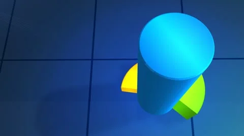 Colorful Statistics Histogram Stock Footage 11528075