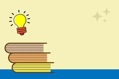 Colorful Step by Step Learning Book Illustration for Kids Ilustração Stock