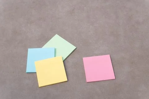 Colorful sticky notes blank space for message Stock Photos