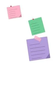 Colorful sticky notes with calendar dates floating 스톡 일러스트