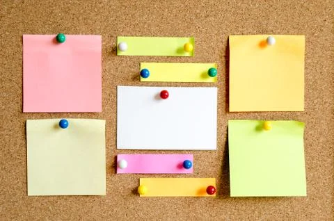 Colorful sticky notes Stock Photos