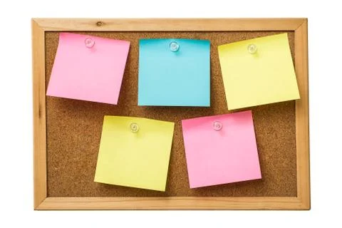 Colorful sticky notes Stock Photos