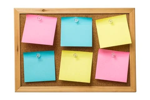 Colorful sticky notes Stock Photos
