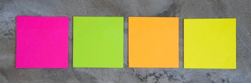 Colorful sticky notes on stone background Image Stock Illustration