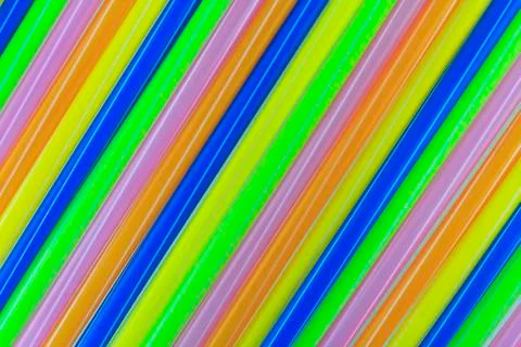 Colorful of straw Stock Photos