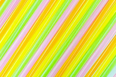 Colorful of straw Stock Photos