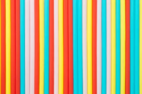 Colorful straws Foto stock