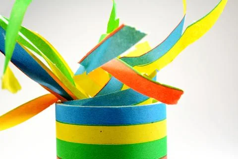 Colorful streamers Stock Photos