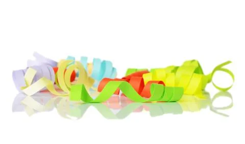 Colorful streamers Stock Photos