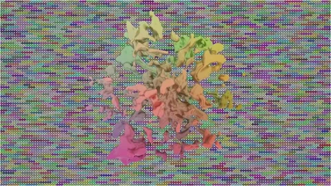 Colorful streaming background 스톡 동영상 327895452