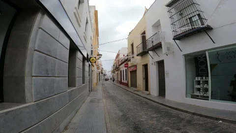 Colorful Streets of Ayamonte Stock Footage 287561643