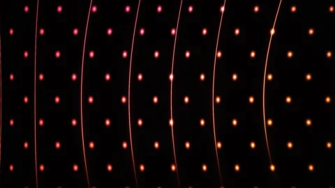 Colorful string lights on black background. Stock Footage 336227005
