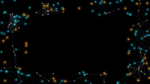 Colorful string lights on black background. Stock Footage 337394035