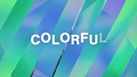 Colorful Stripe Rotate Title Stock After Effects