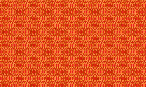 Colorful striped abstract seamless Pattern background with retro floral design Stock Illustration