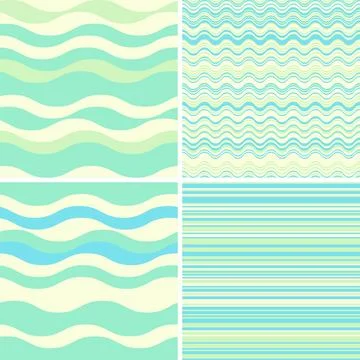 Colorful striped background vector set crafted to provide designers with cohe Stock Illustration