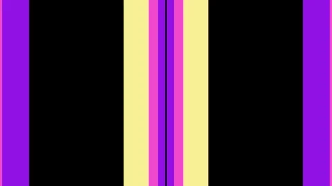 Colorful striped pattern animation with yellow, pink, purple, and black Stock Footage 327882552