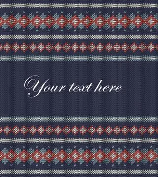 Colorful striped pattern on blue background Stock Illustration