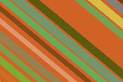 Colorful striped pattern with orange green brown shades Stock Illustration