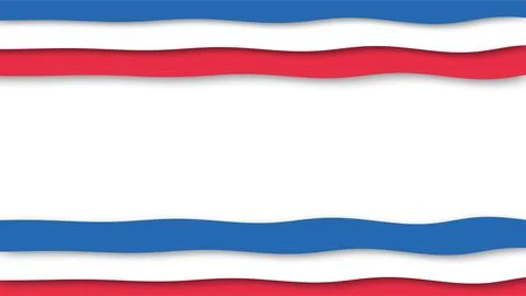 Colorful Striped Pattern with Red White and Blue. Illustrazione stock