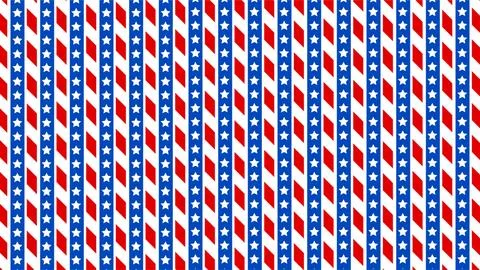 Colorful Striped Pattern with Red White and Blue Design. Stock Illustration