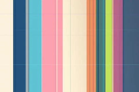 Colorful striped pattern with soft gradient tones and a clean graphic grid .. Stock Illustration